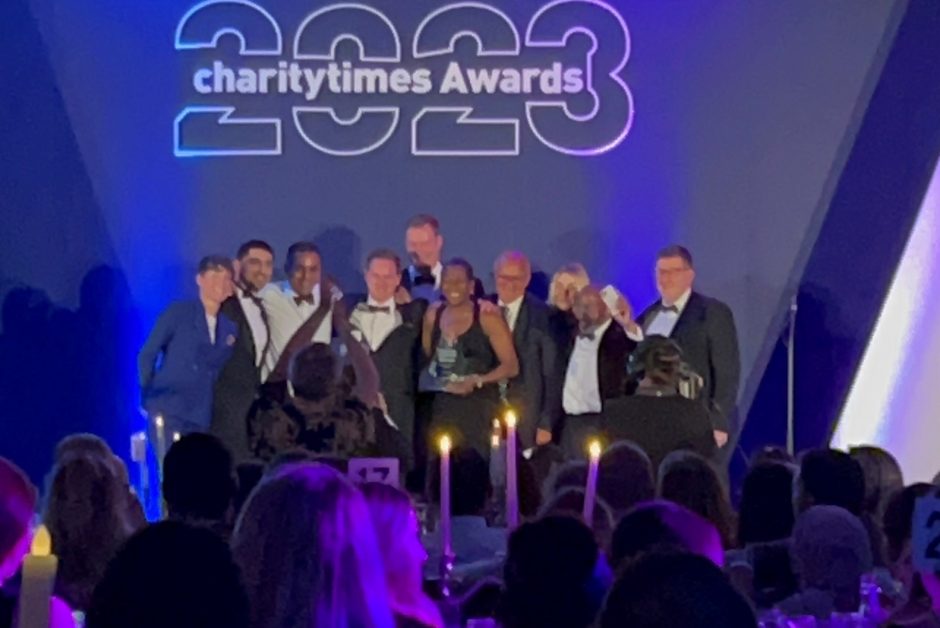 Blueprint For All Wins Digital Transformation Charity of the Year at The Charity Times Awards 2023.